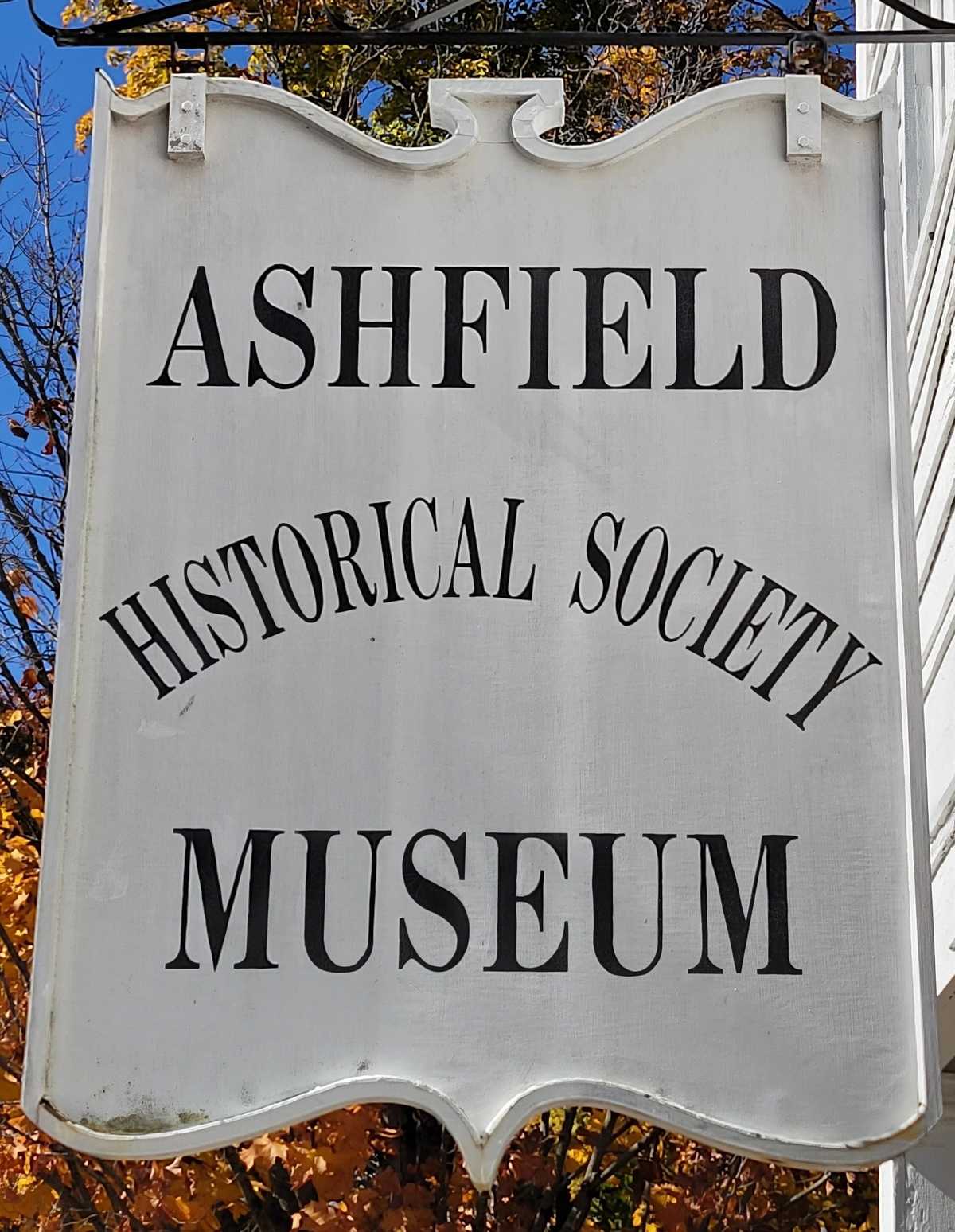 Ashfield Historical Society Museum sign